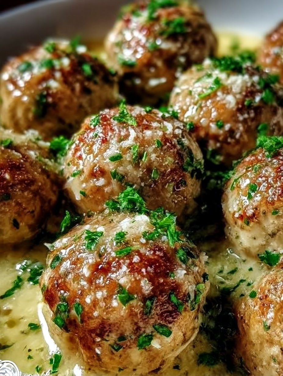 A plate of meatballs covered in sauce.