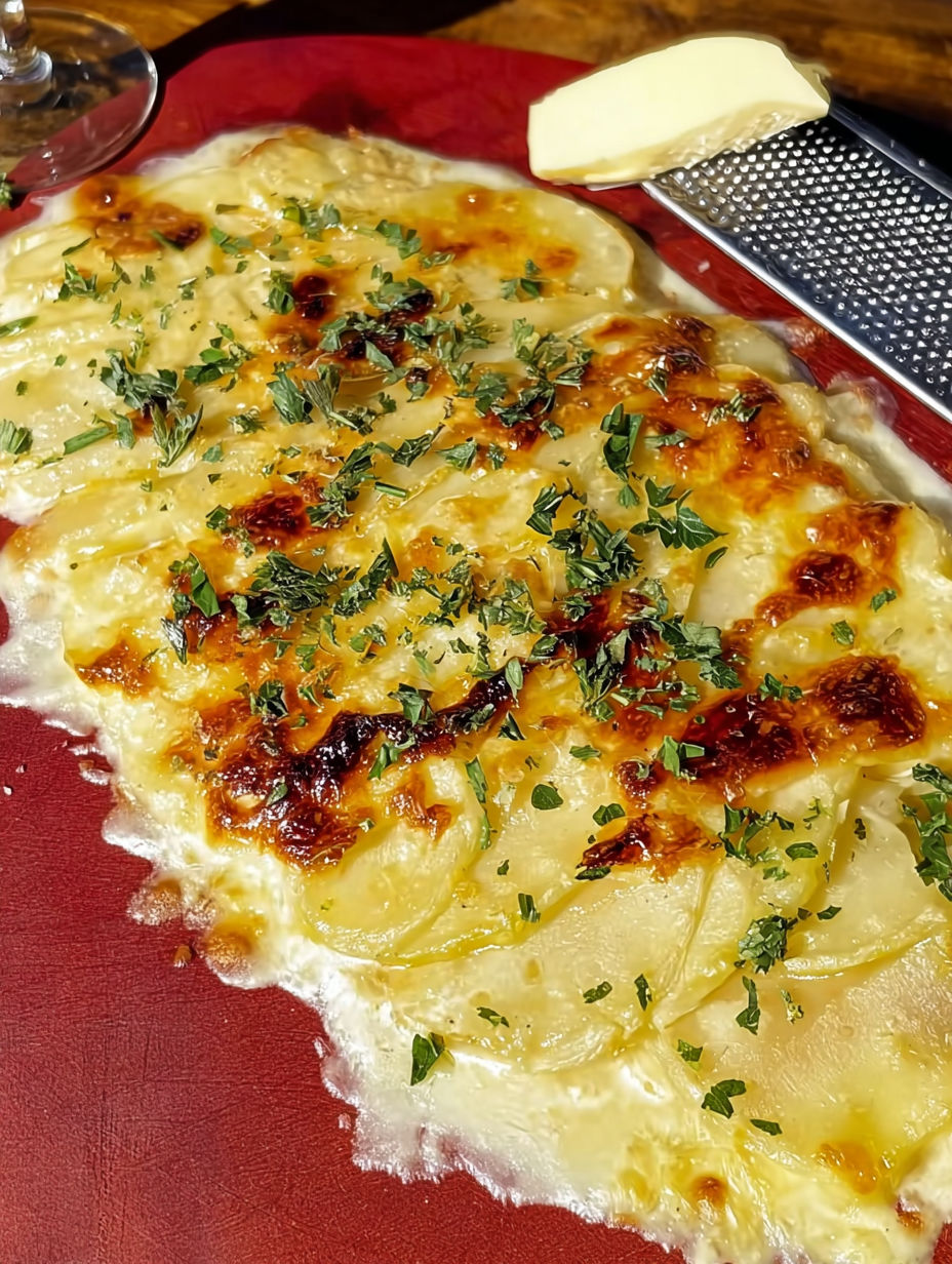 A close up of a dish with a sauce and cheese.