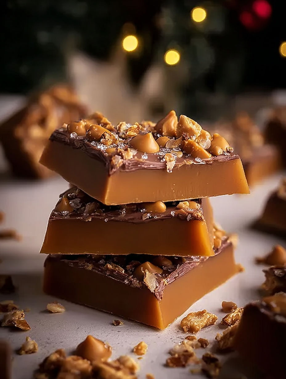 A close up of a piece of candy with nuts.