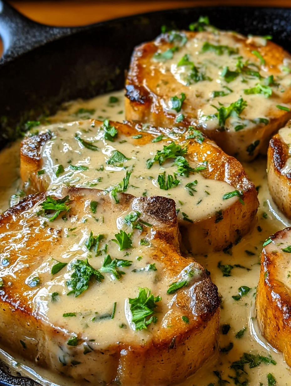 A close up of a piece of meat with a sauce on it.