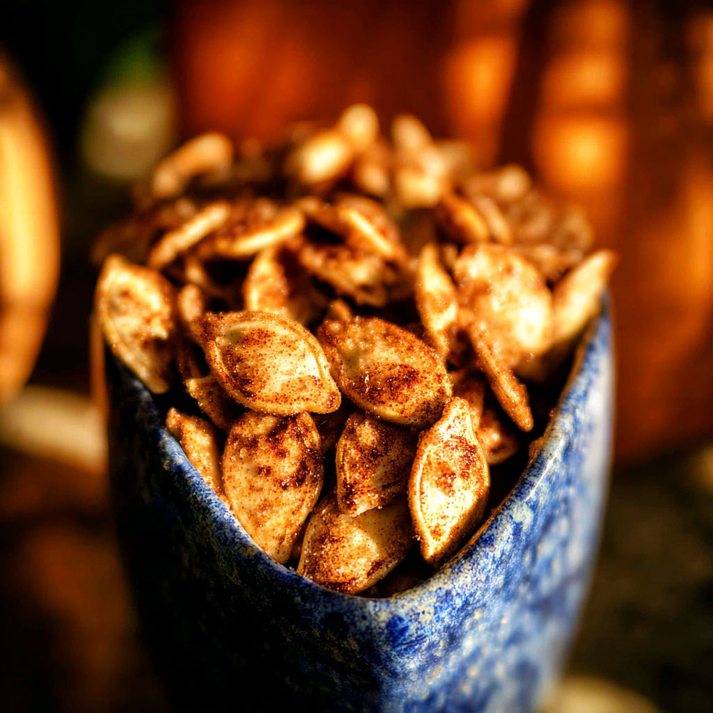 A bowl of nuts and seeds.