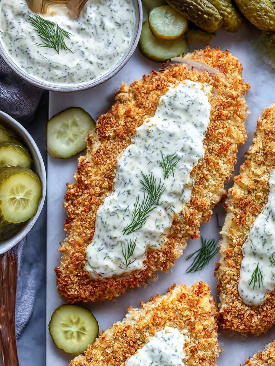 A plate of food with a recipe on the side.