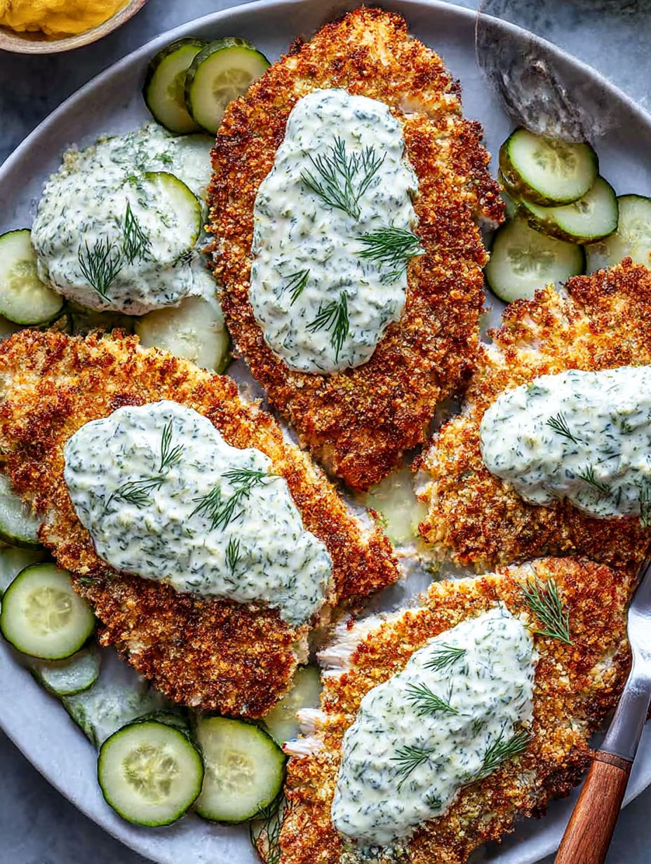 A plate of food with a sauce on it.