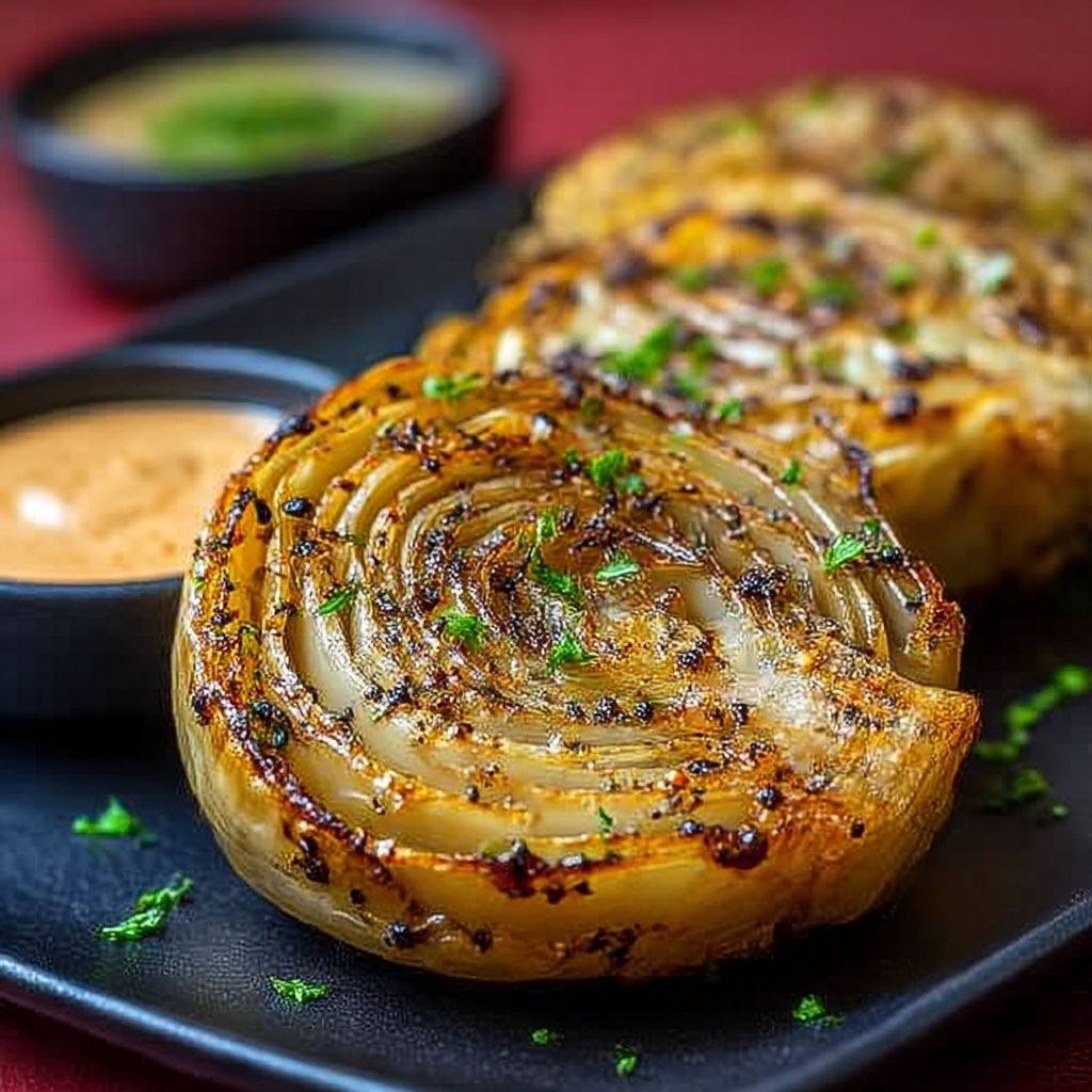 A plate of food with a recipe.