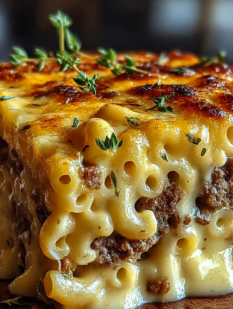 A close up of a casserole dish with a variety of foods.