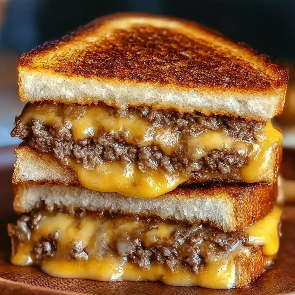 A stack of cheese sandwiches.