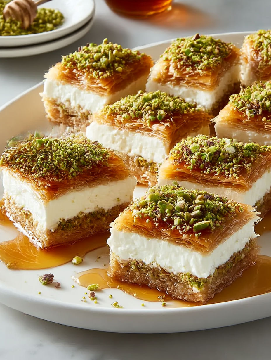 A plate of food with a white sauce and green toppings.