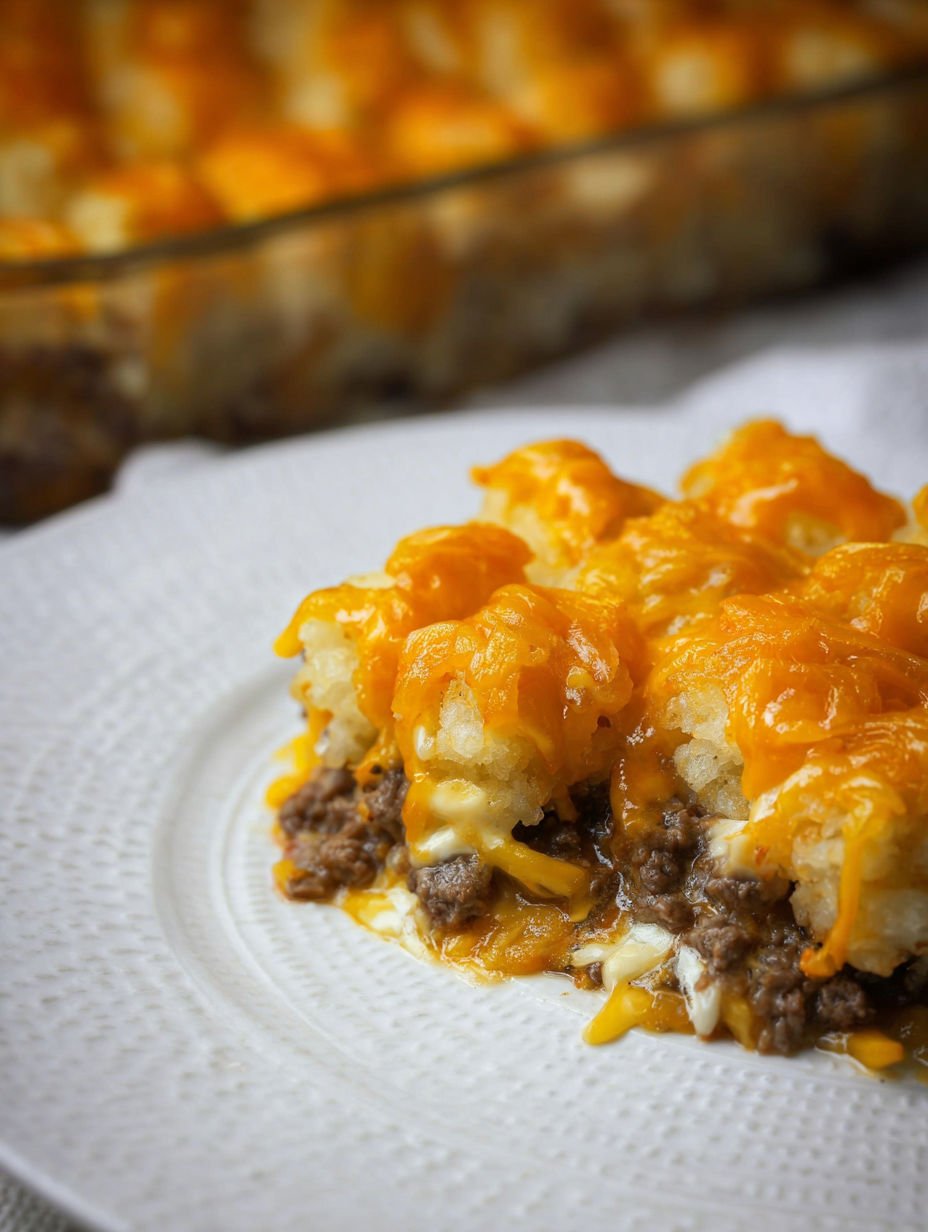 A plate of food with a recipe on the side.
