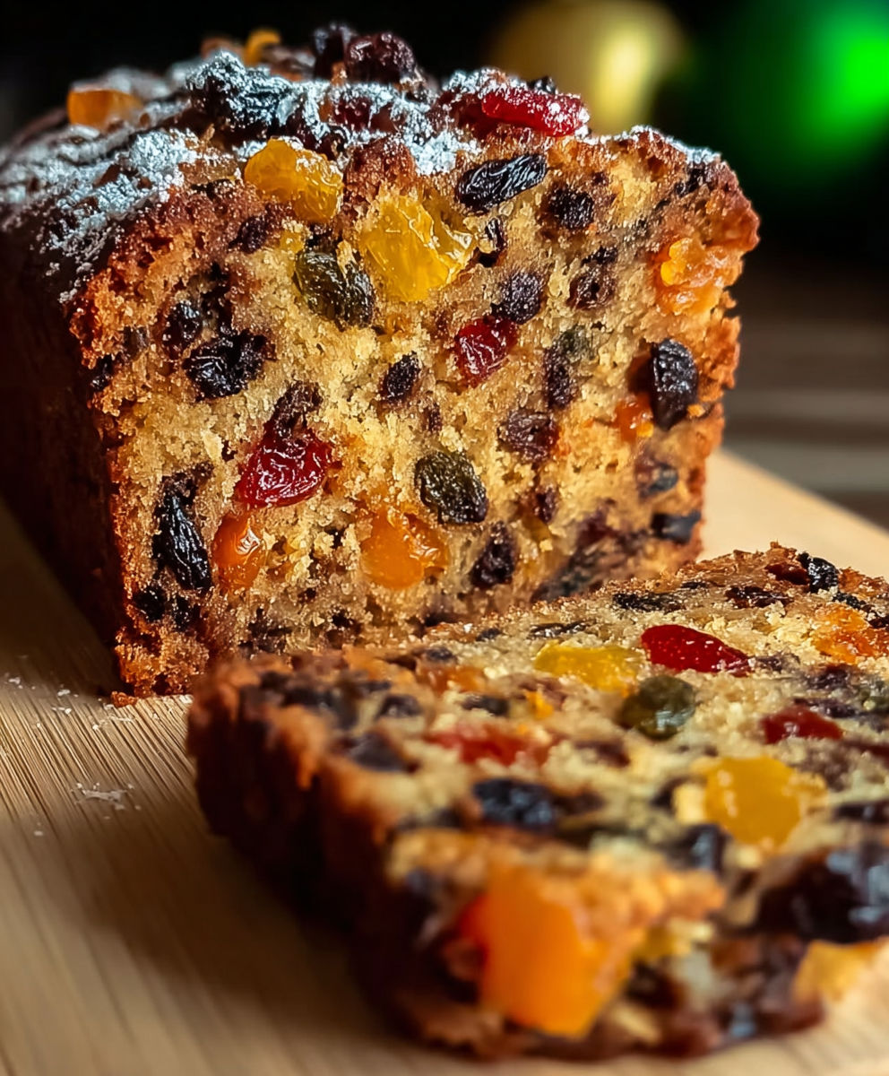 A slice of cake with fruit on top.