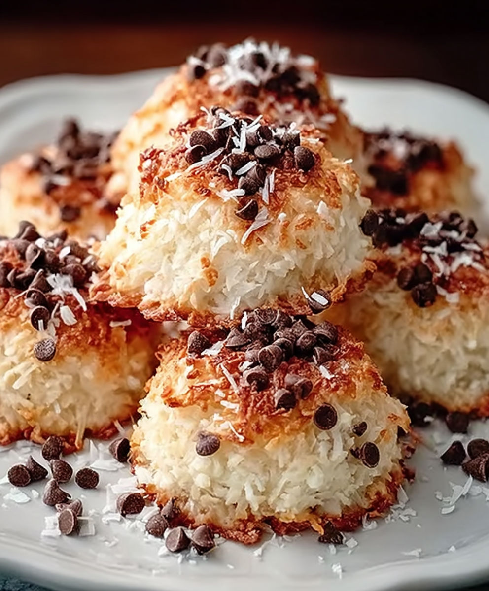 A plate of food with chocolate chips on top.