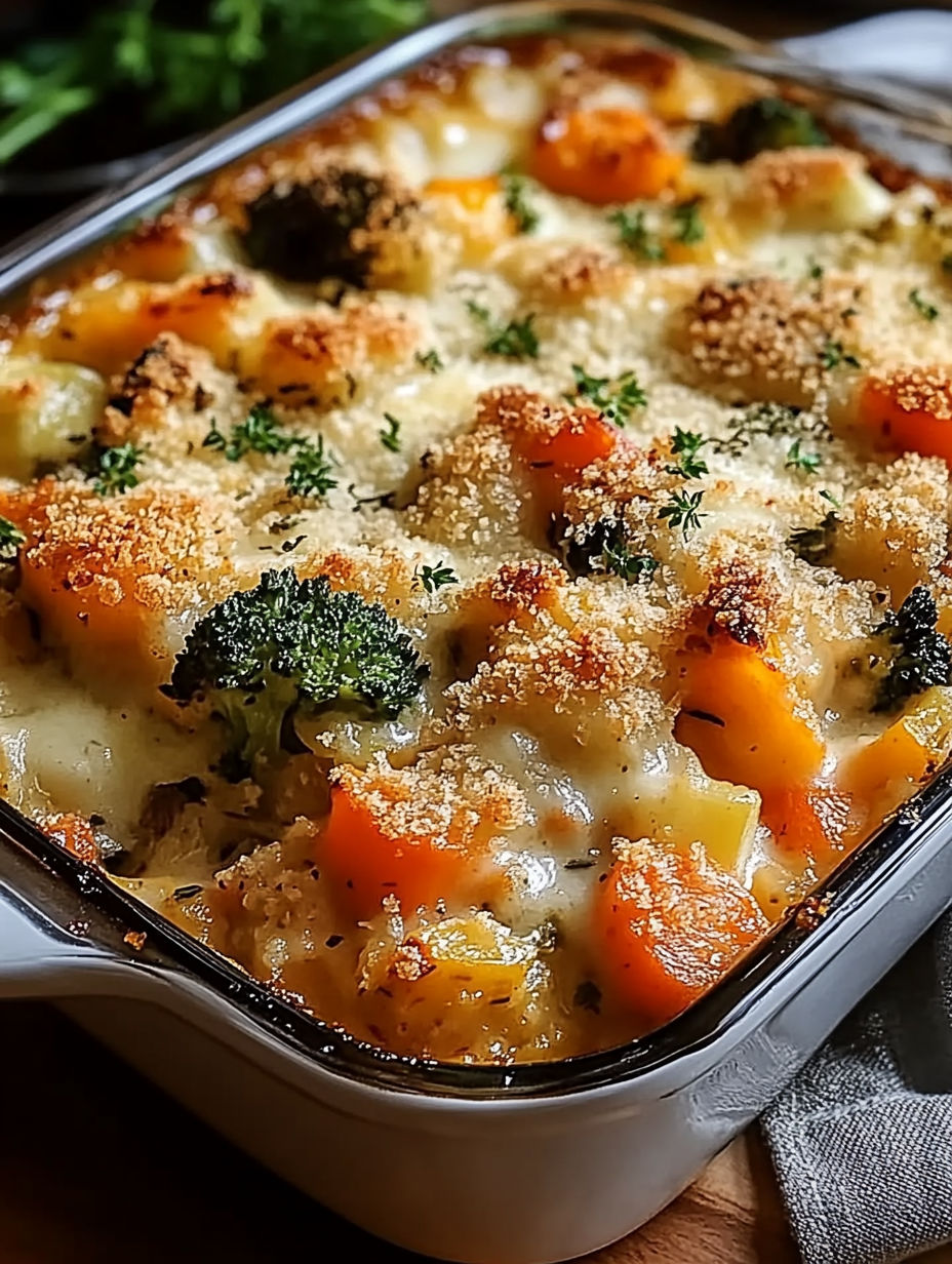 A dish of food with broccoli and carrots.