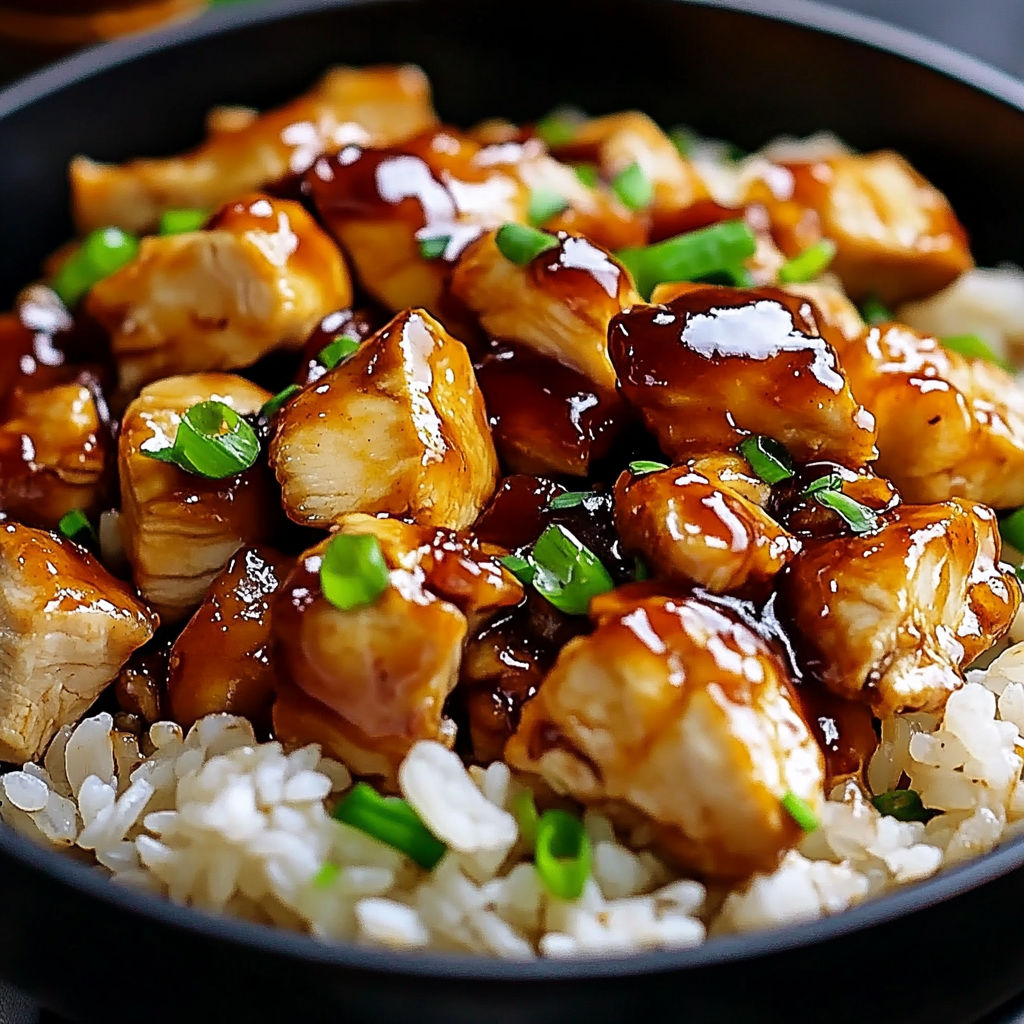 A bowl of food with rice and meat.
