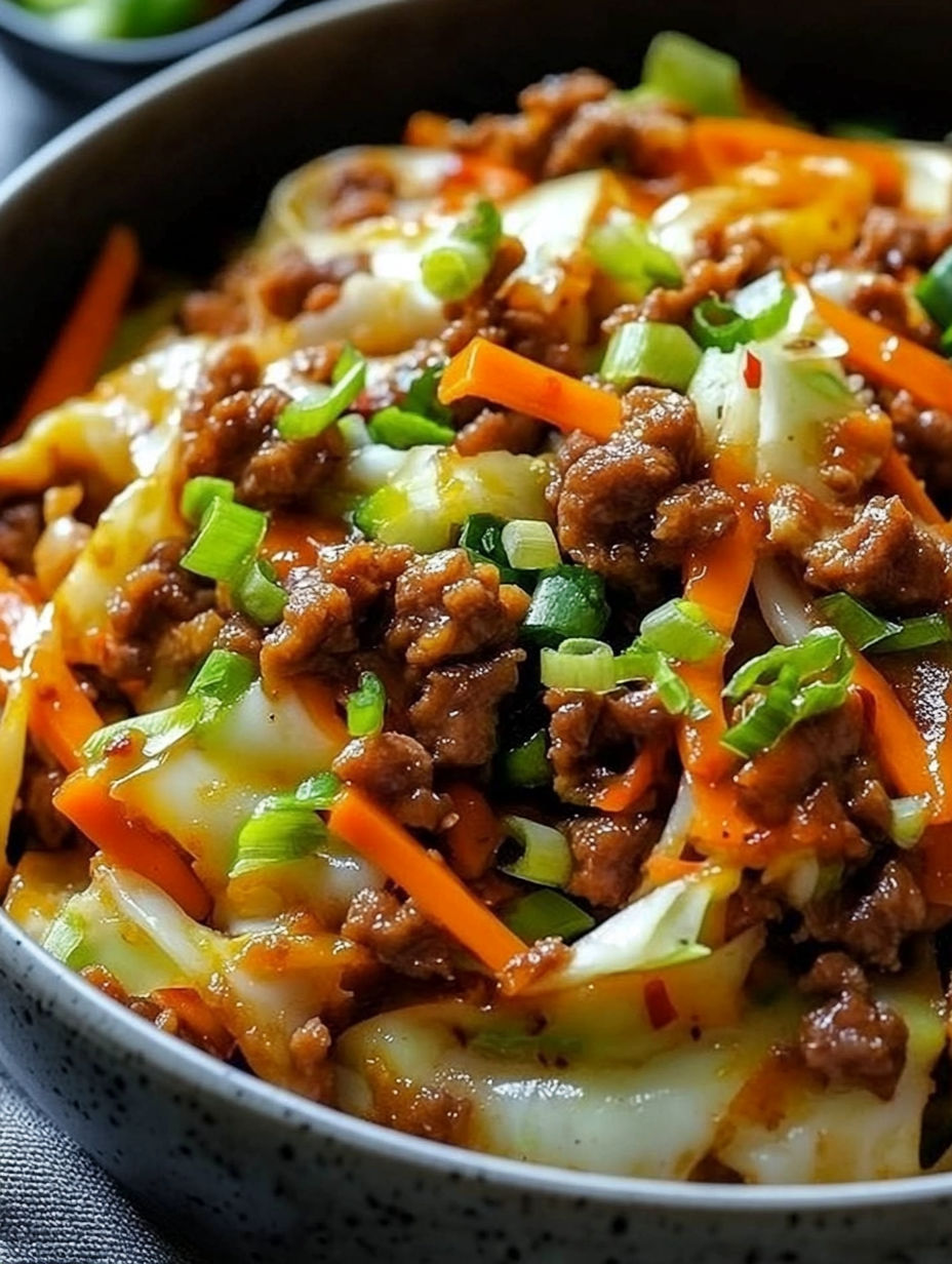 A bowl of meat and vegetables.