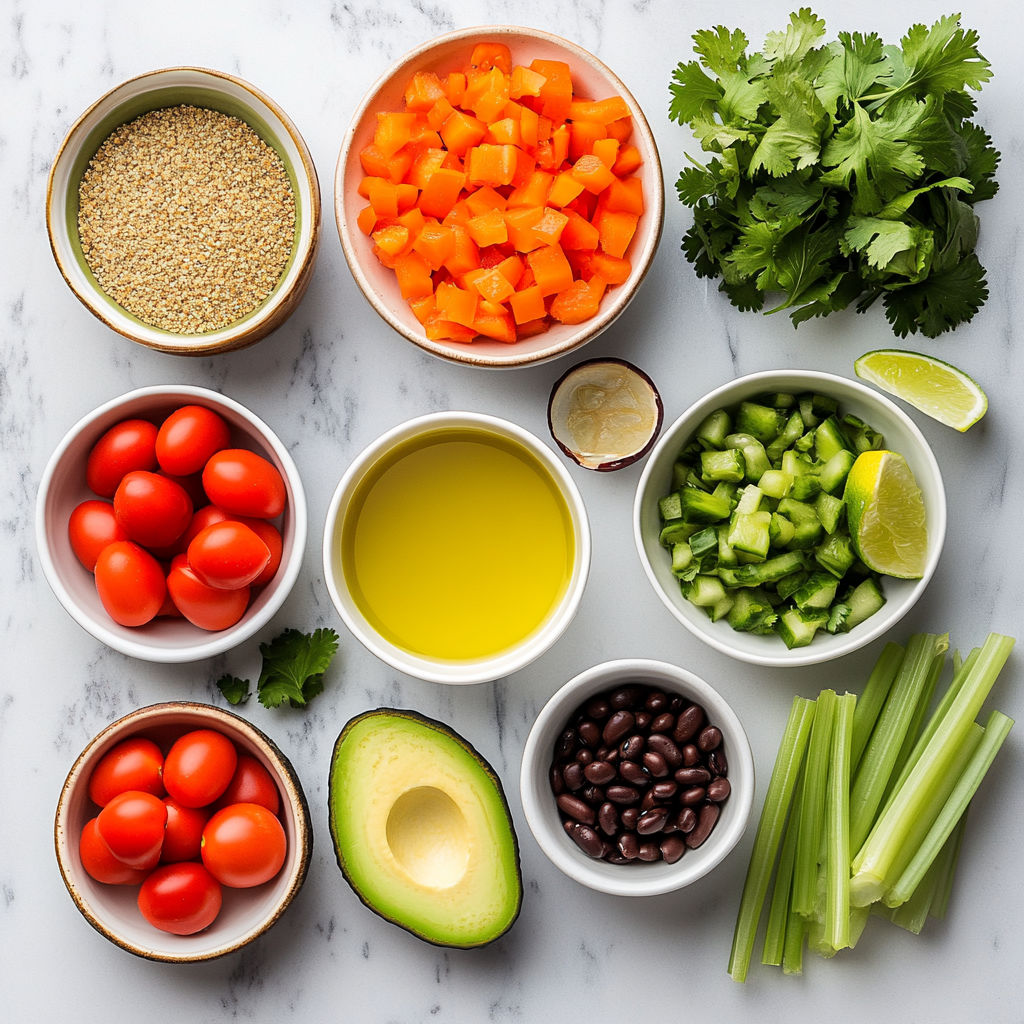 A table with various bowls of food.