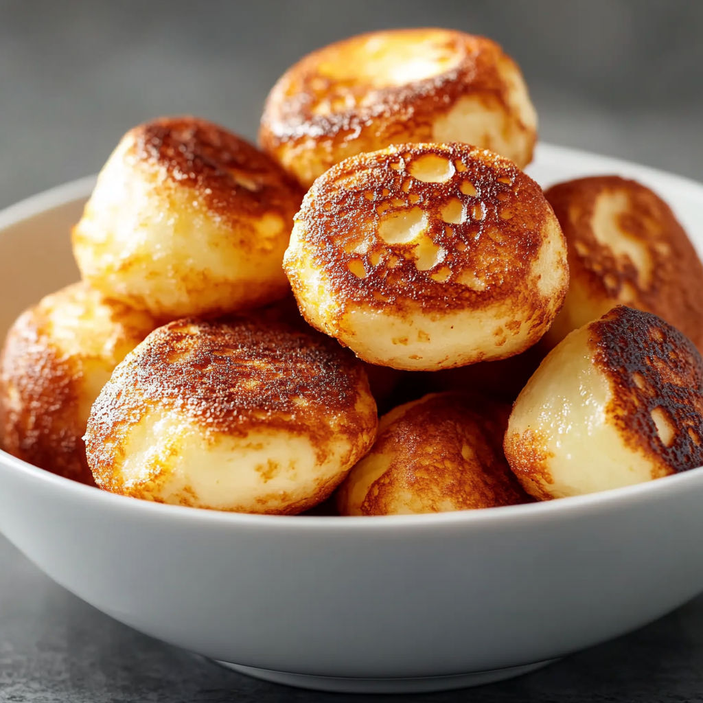 A bowl of fried dough balls.