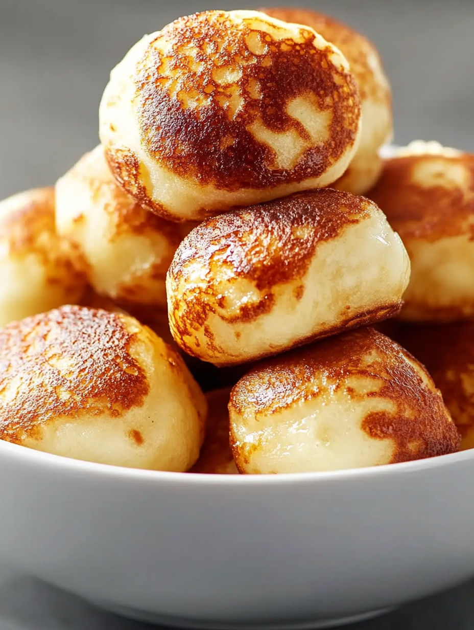 A bowl of food with a golden brown color.