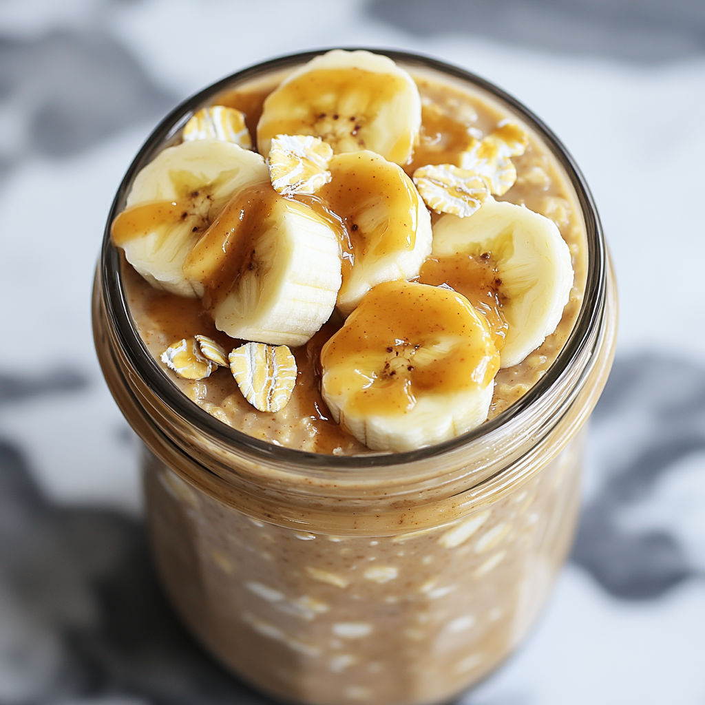 A glass jar filled with bananas and nuts.