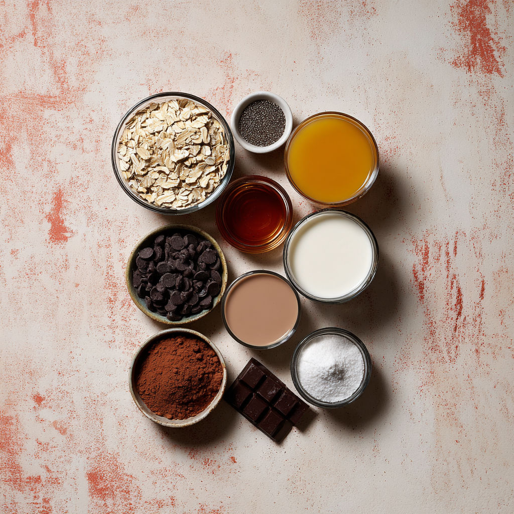 A variety of foods are displayed on a table.