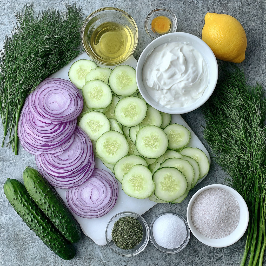 A white plate with a variety of food items on it.