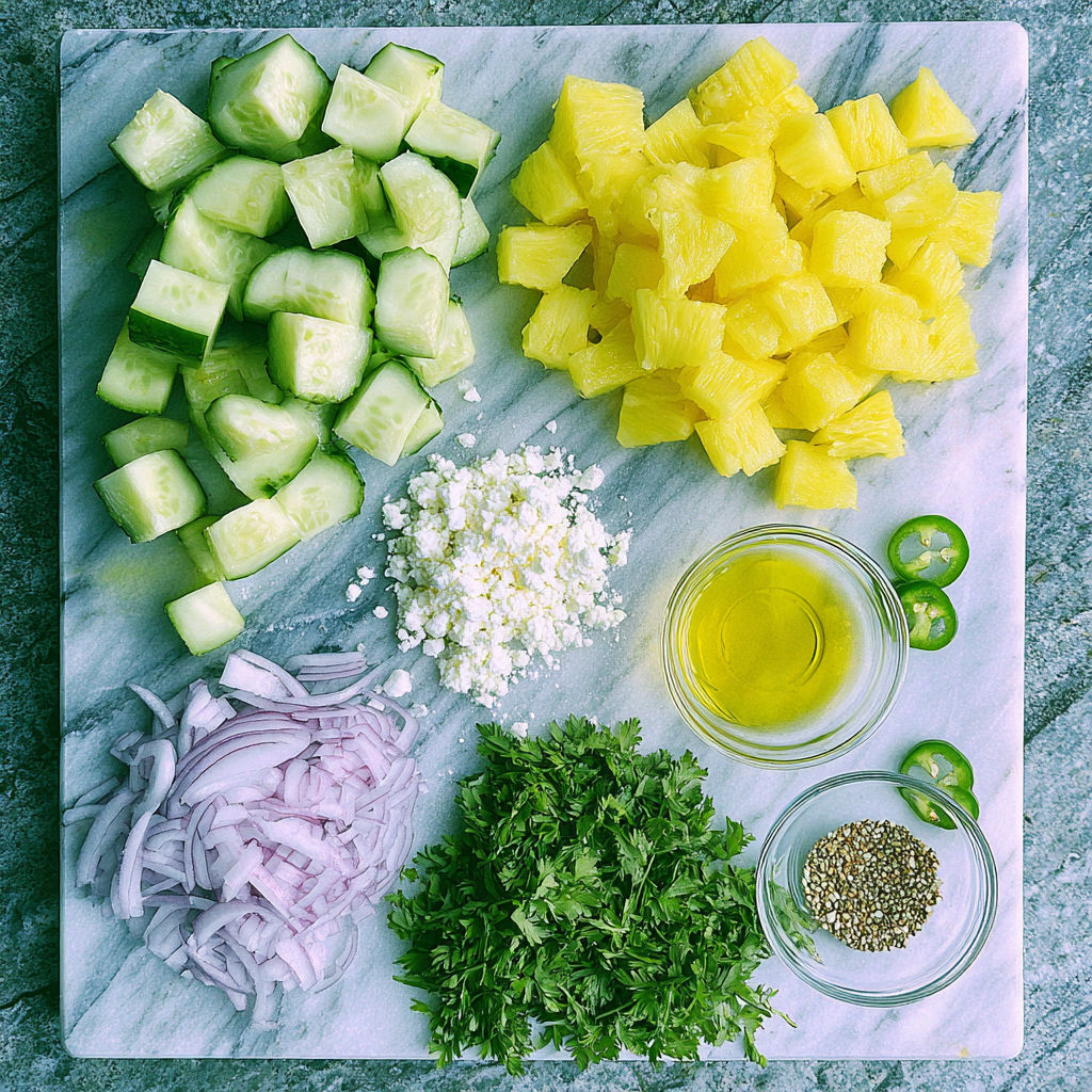A variety of vegetables are chopped and ready to be used in a recipe.