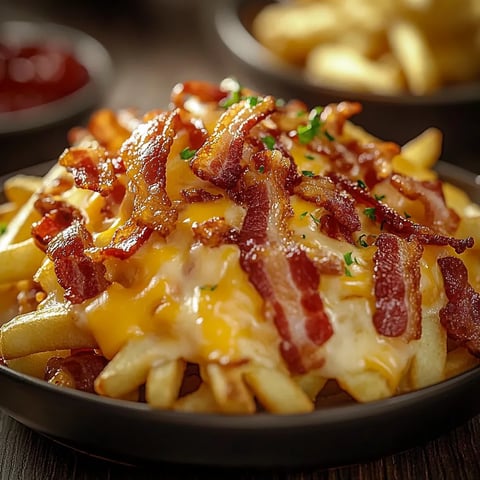 Bacon cheese fries.