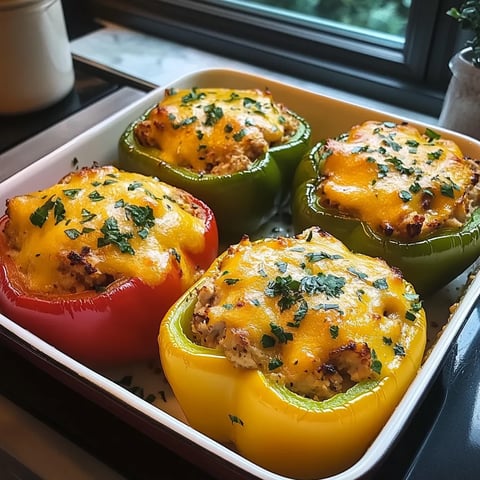 A white bowl with four peppers in it.