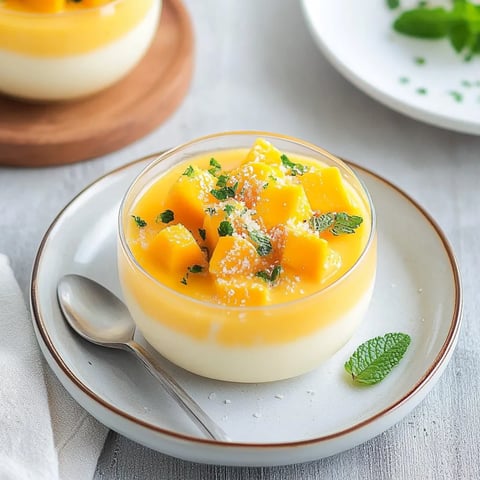 A small bowl of fruit with a spoon in it.