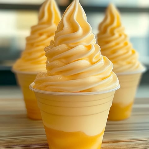 A yellow dessert in a plastic cup.