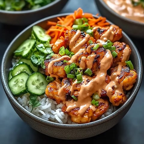 A bowl of food with rice, carrots, and cucumbers.