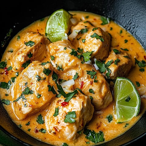 A bowl of food with lime wedges on top.