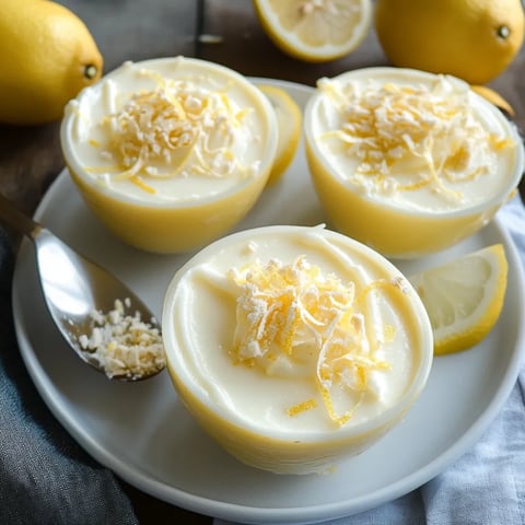 Three small white bowls filled with lemon curd.