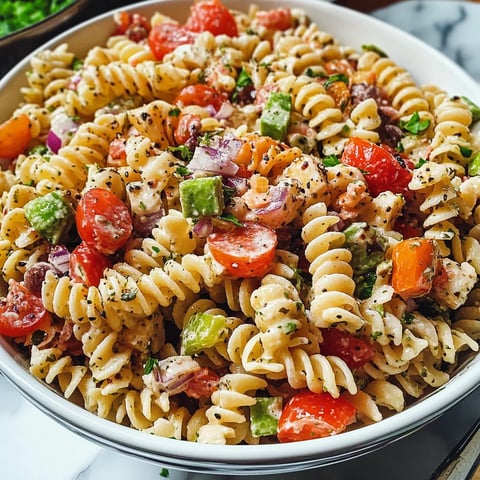 A bowl of pasta with tomatoes and onions.