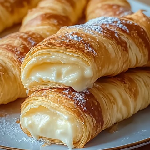 A plate of pastries with powdered sugar.