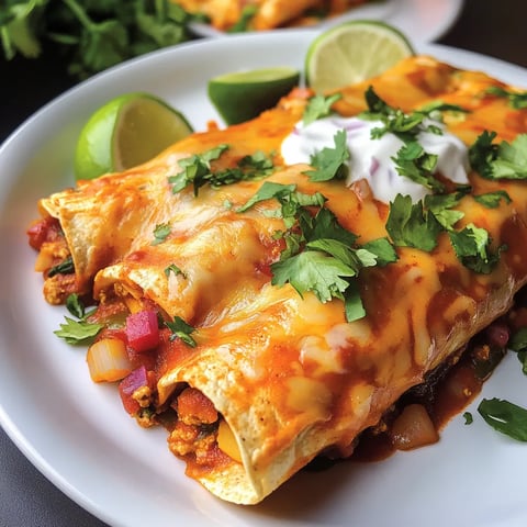 A plate of food with a burrito and a lime wedge.