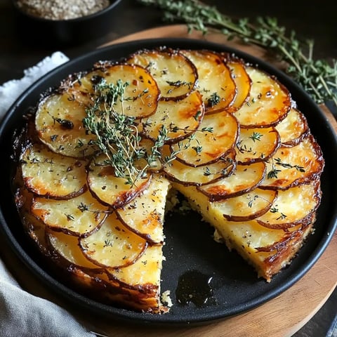 A slice of pie with a sprig of rosemary on top.
