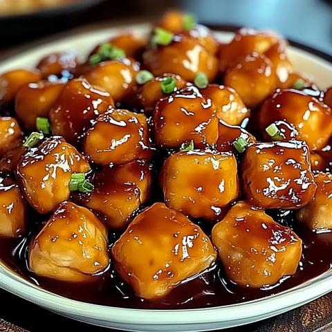 A plate of chicken with sauce.