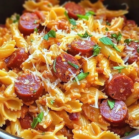 A bowl of pasta with meat and cheese.