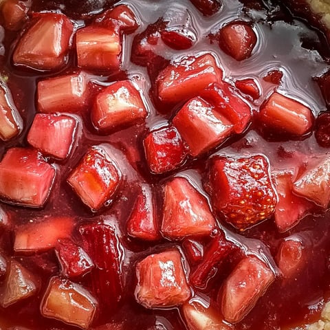 A close up of a strawberry pie.
