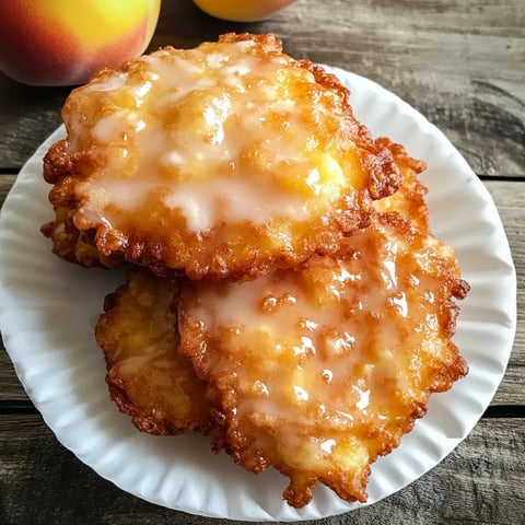 A plate of doughnuts with glaze.