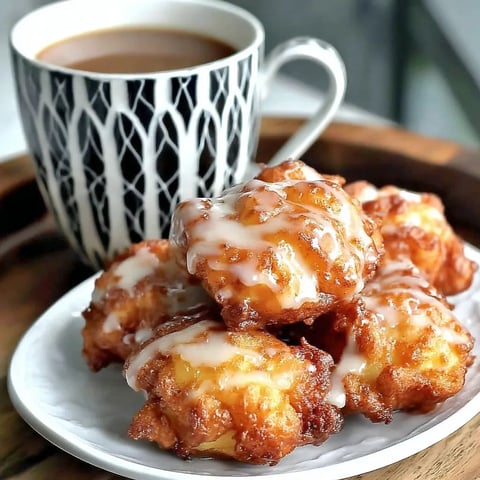 A plate of doughnuts with glaze.