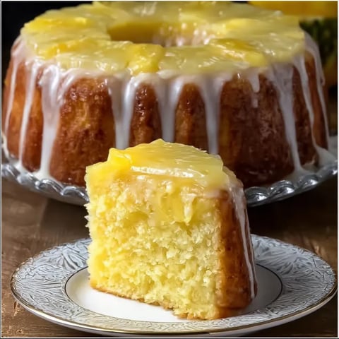 A slice of cake on a plate.