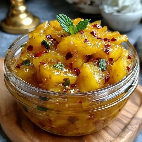 A bowl of fruit with a spoon in it.