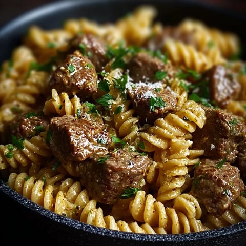 A bowl of pasta with meatballs.