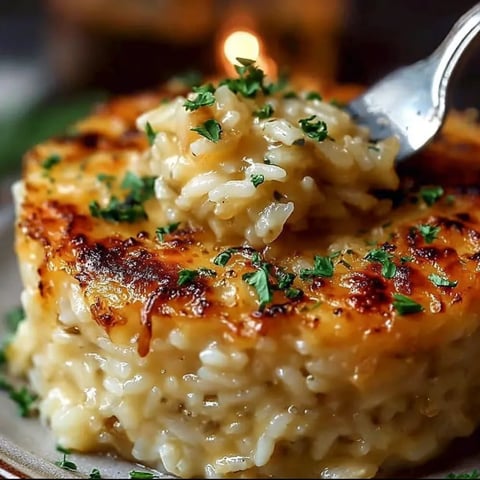 A plate of food with a fork on it.