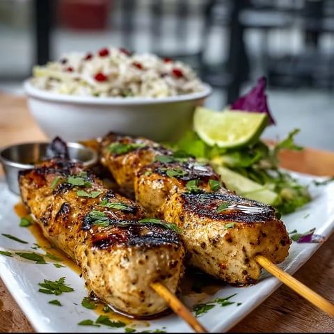 A plate of food with a fork and a knife.