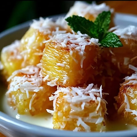 A bowl of food with a green leaf on top.