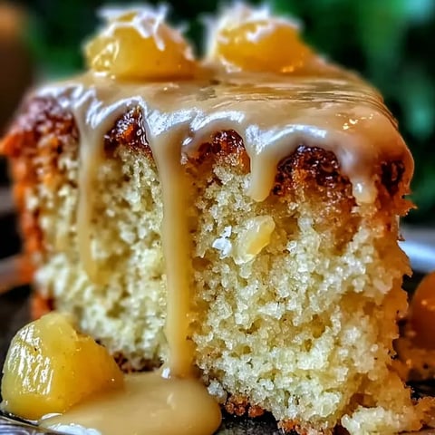 A slice of cake with icing.