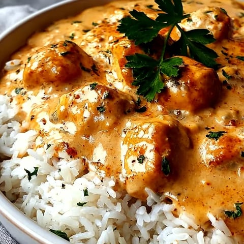 A bowl of rice with meat and sauce.