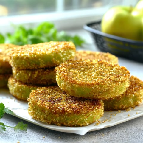 A plate of food with a green vegetable on it.