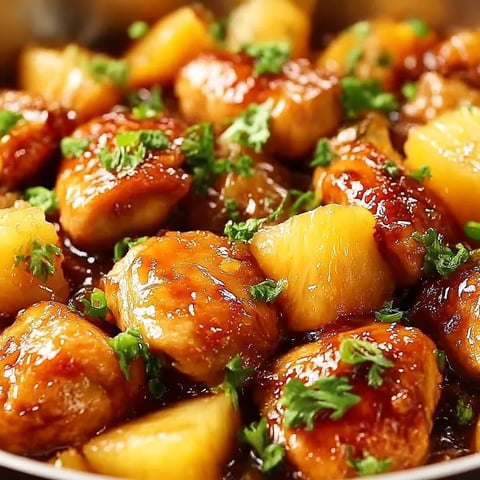 A bowl of food with chicken and vegetables.